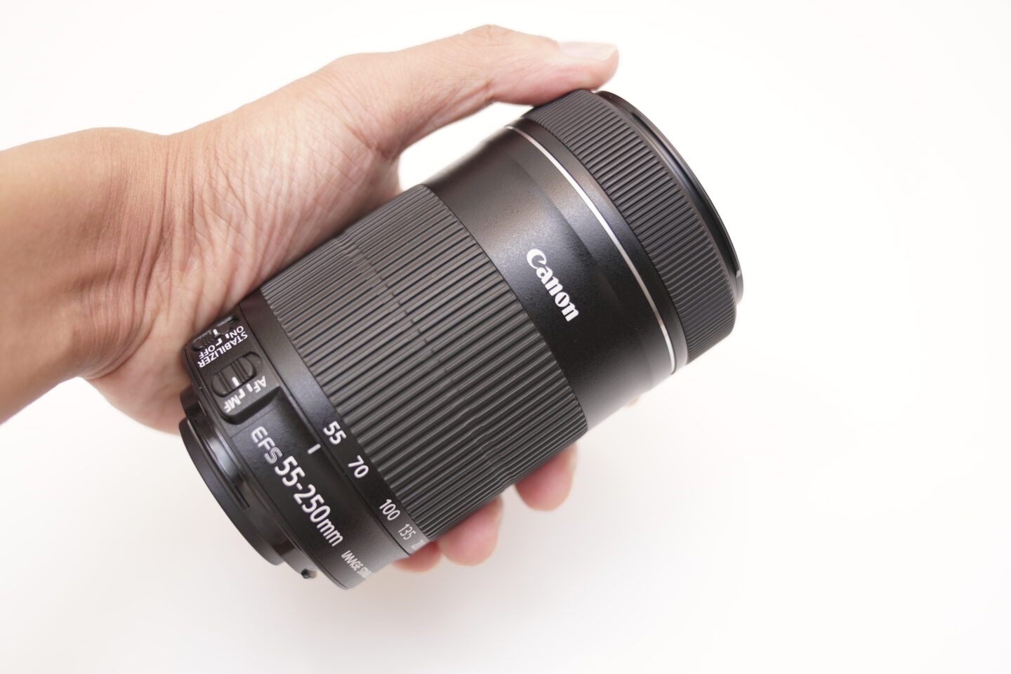 Canon 望遠レンズ EF-S55-250mm F4-5.6 IS STM - レンズ(ズーム)